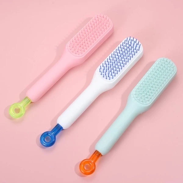 Self-Cleaning Anti-Static Hair Brush