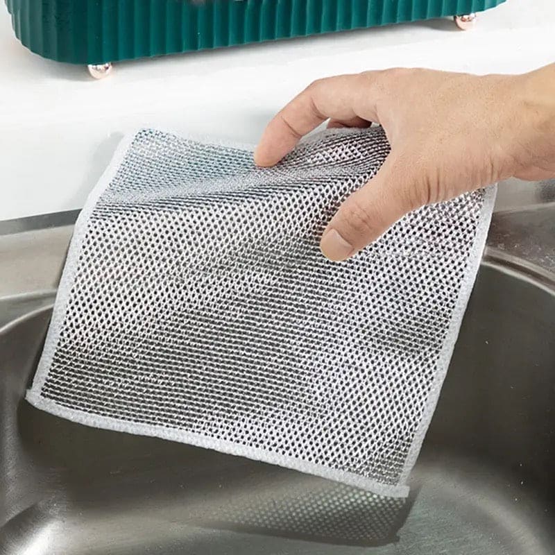 Steel Wire Dishwashing Cloth(Pack Of 4)