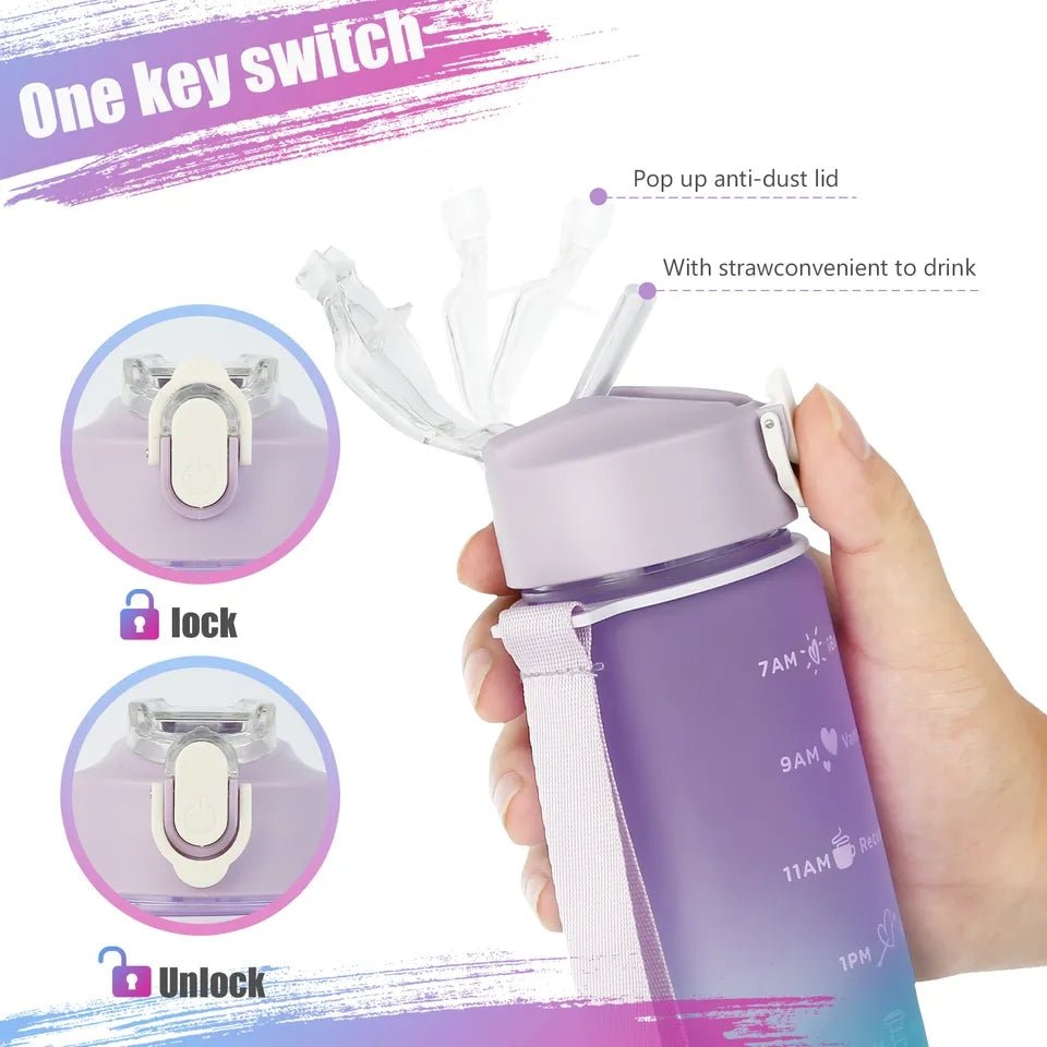 3 Pcs Sports Water Bottle