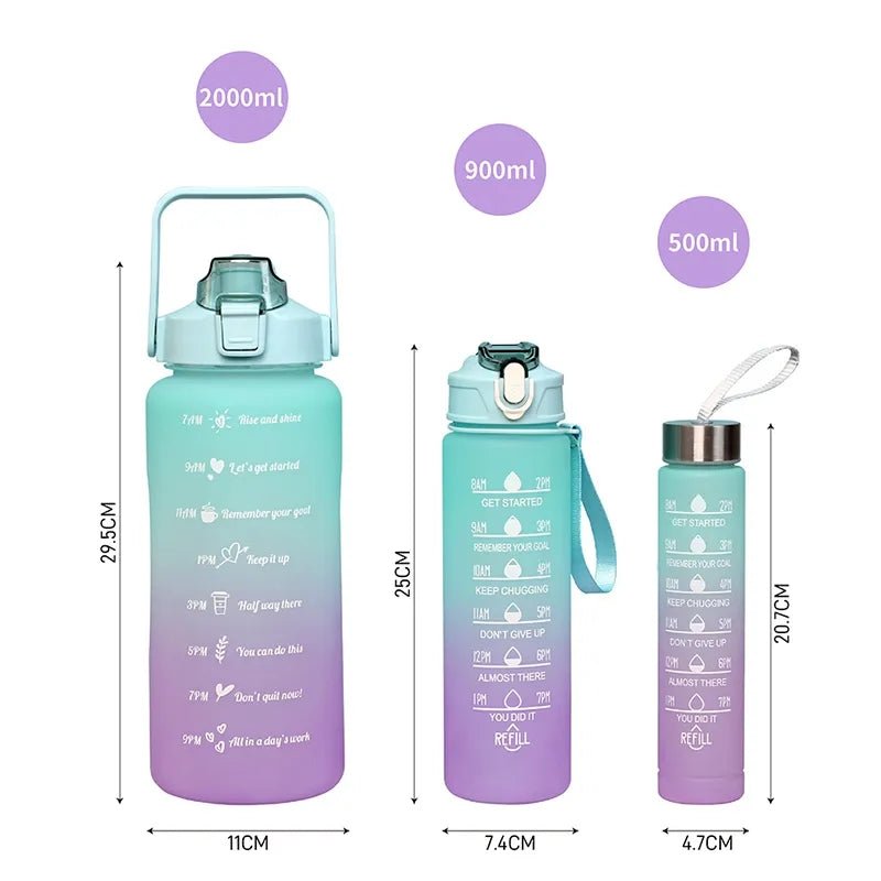 3 Pcs Sports Water Bottle