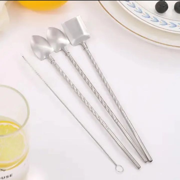 Double Dip Fruit Spoon Straws