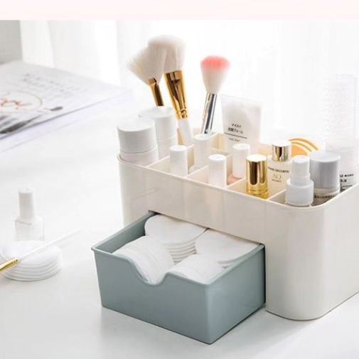 Plastic Make-Up Storage Box/Jewellery Organizer With Small Drawer