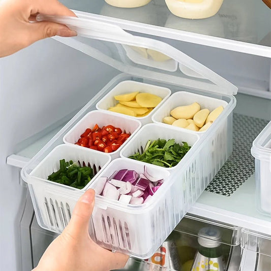 6 in 1 Storage Box For Vegetable and Fruits