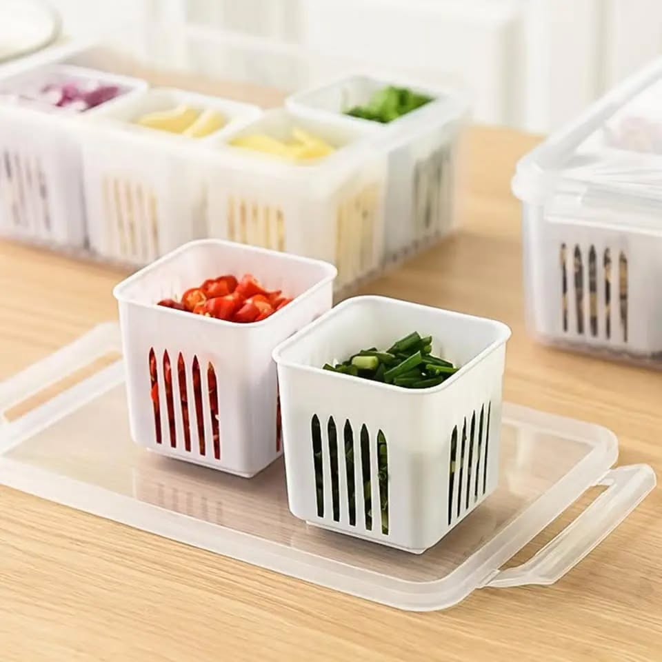 6 in 1 Storage Box For Vegetable and Fruits