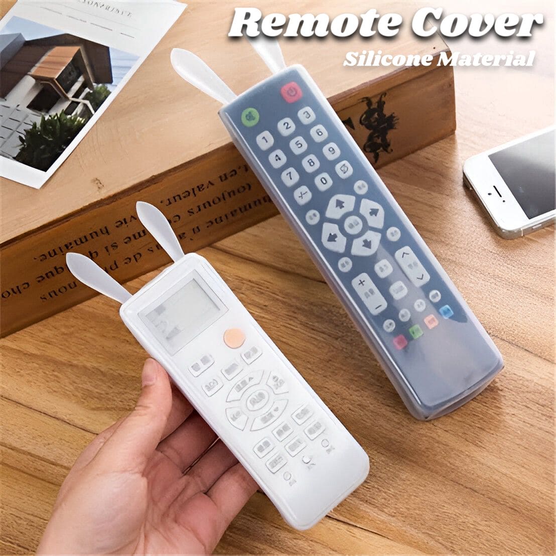 Silicone Rabbit RC Cover: Waterproof Dust-Proof Protector for TV Remotes