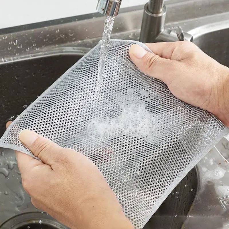 Steel Wire Dishwashing Cloth(Pack Of 4)