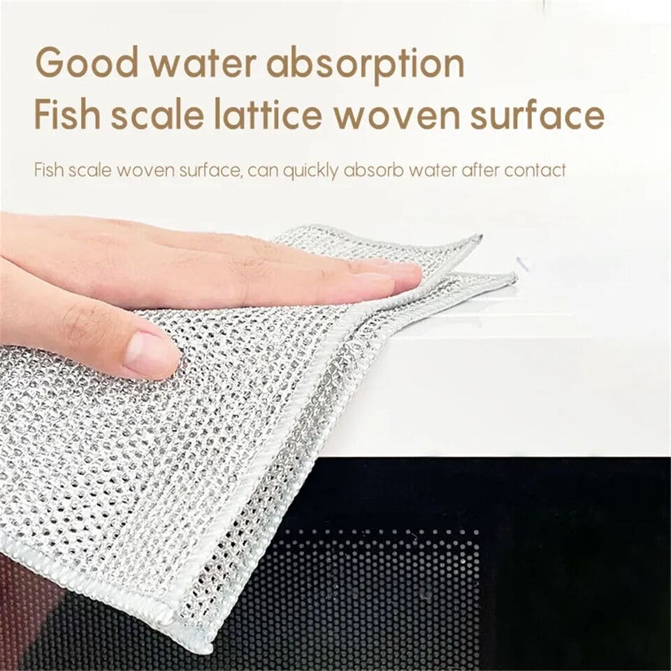 Steel Wire Dishwashing Cloth(Pack Of 4)