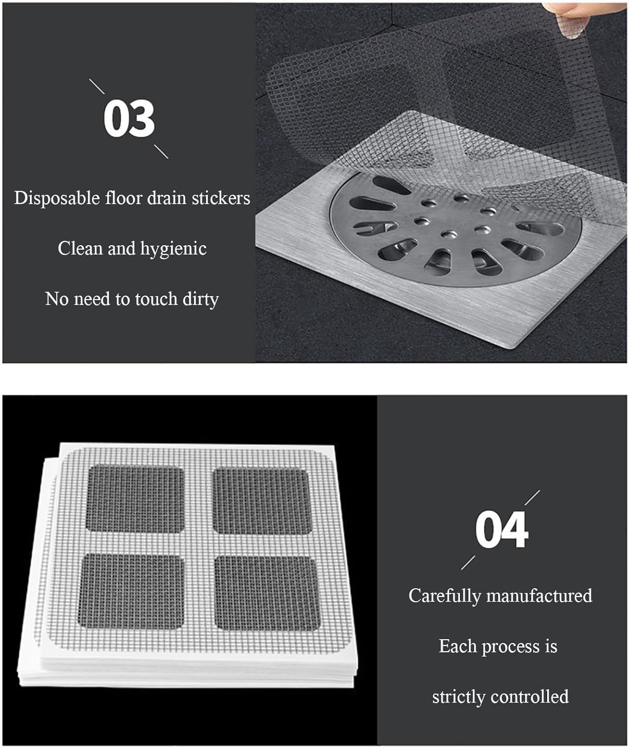 5pcs disposable shower drain cover