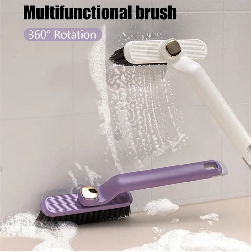 Rotating V-Shaped Cleaning Brush: 2-in-1 Tool