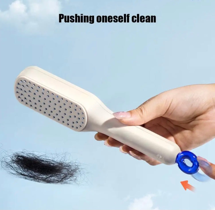 Self-Cleaning Anti-Static Hair Brush