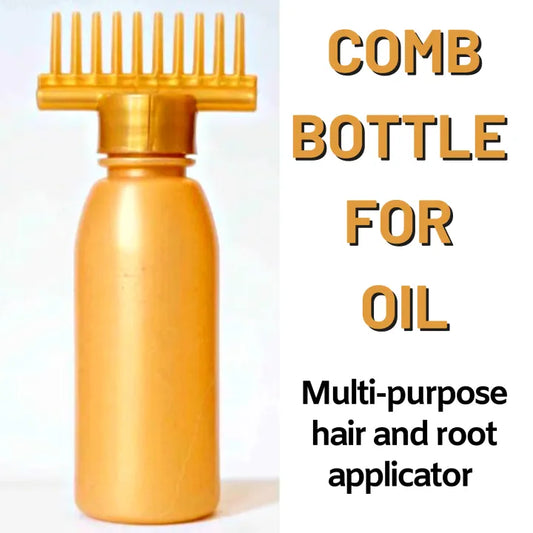 Hair Oil Applicator Comb Bottle 130ml Root Comb Applicator