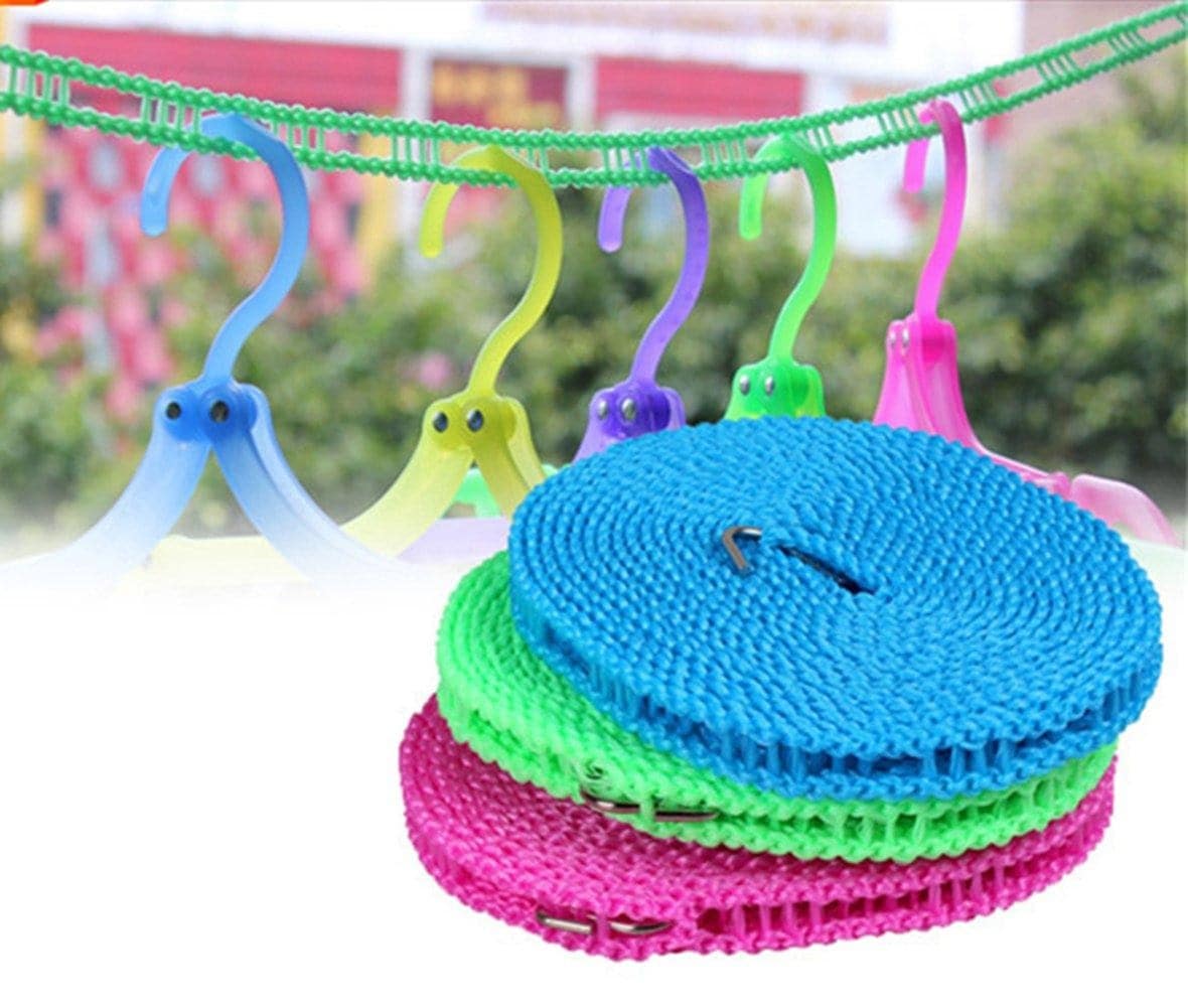 Plastic Cloth Hanging Rope Clothesline - 5 Meters