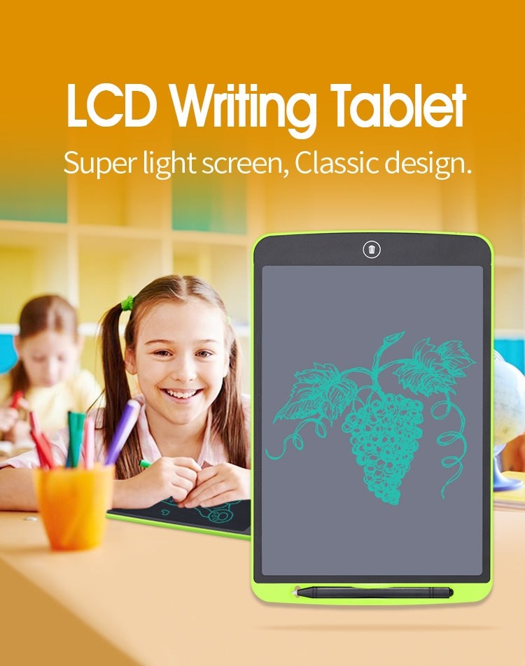 LCD Writing & Drawing Tablet Pad For Kids with Digital Pen - 8.5 inches