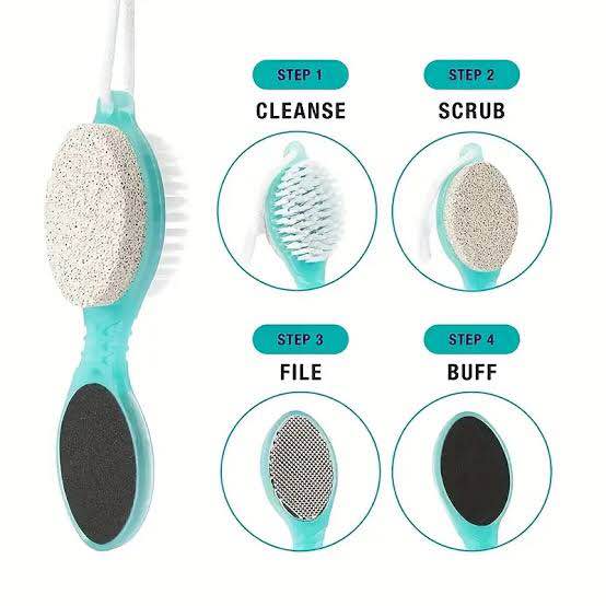 4-in-1 Paddle Brush for Feet – Complete Foot Care in One Convenient Tool