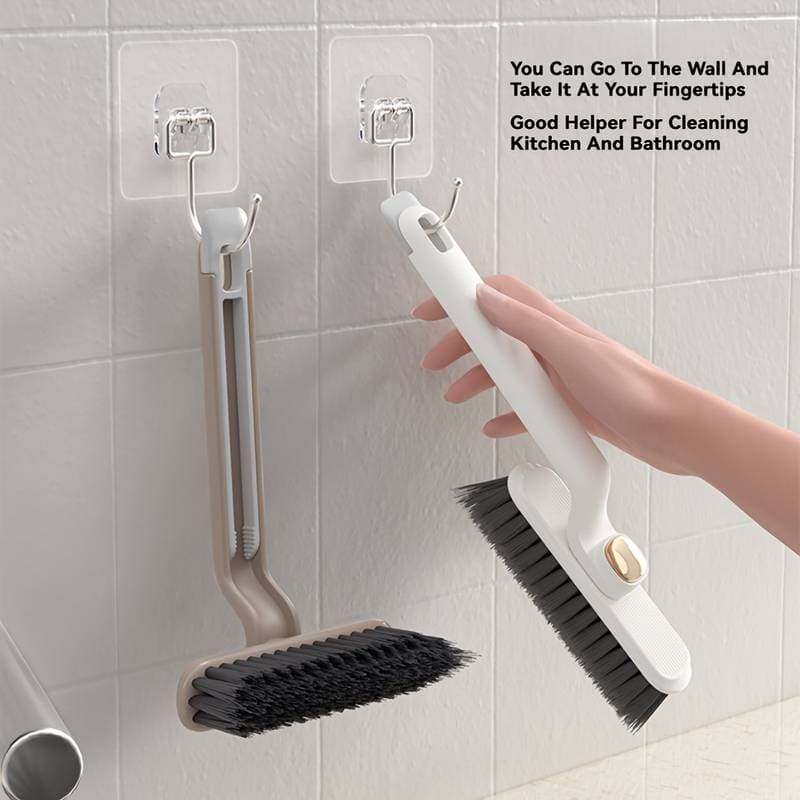 Rotating V-Shaped Cleaning Brush: 2-in-1 Tool