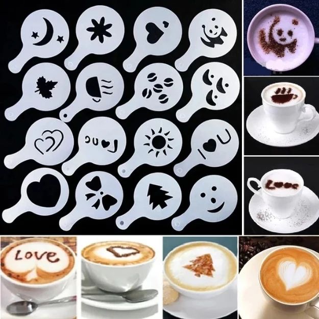 Coffee Stencils (Pack of 6pcs)