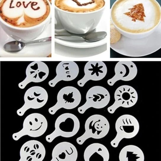 Coffee Stencils (Pack of 6pcs)