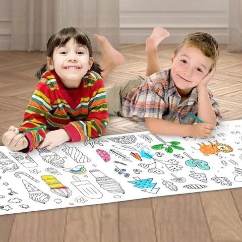 Kids Drawing Roll, Doodle Drawing Roll, Sticking Roll For Toddlers