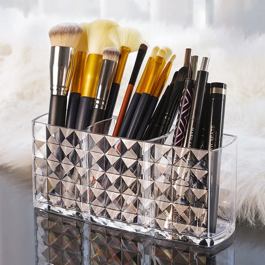 Acrylic Cut Design brush holder