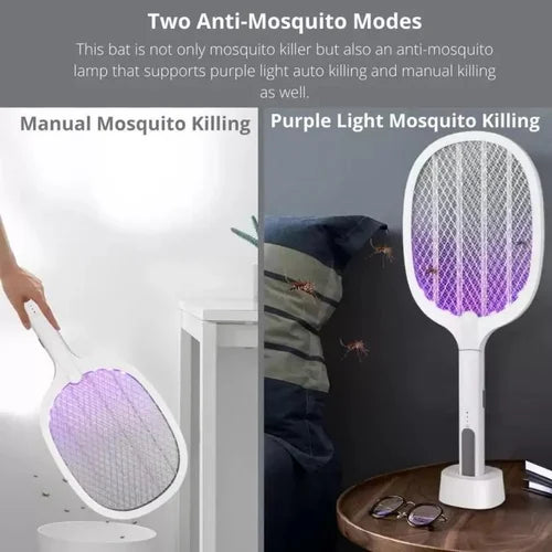 Electric Mosquito Racket With Stand