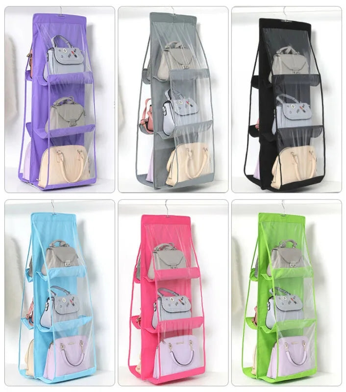 6 Pocket Hanging purse Organizer