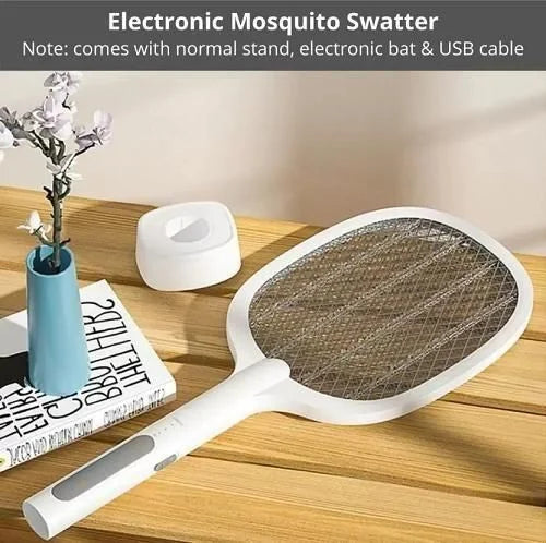 Electric Mosquito Racket With Stand