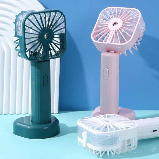 Hand Held Misting Cooling Fan USB Rechargeable