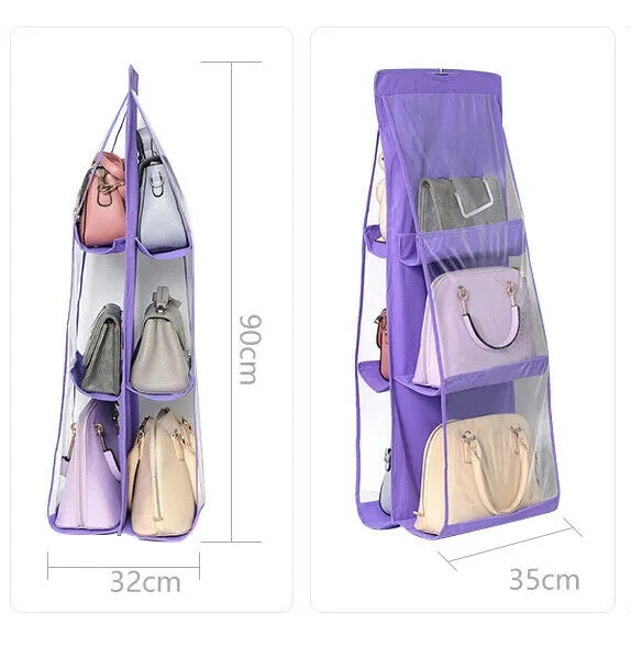 6 Pocket Hanging purse Organizer