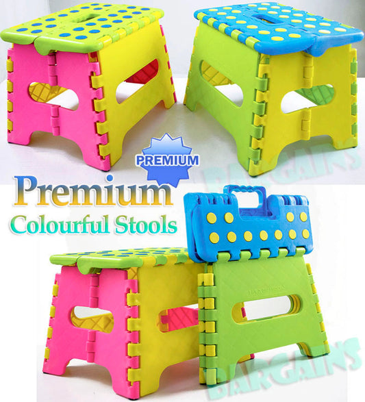 Colourful Kids Foldable Folding Step Stool